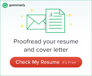 Writing a resume and cover letter using Grammarly